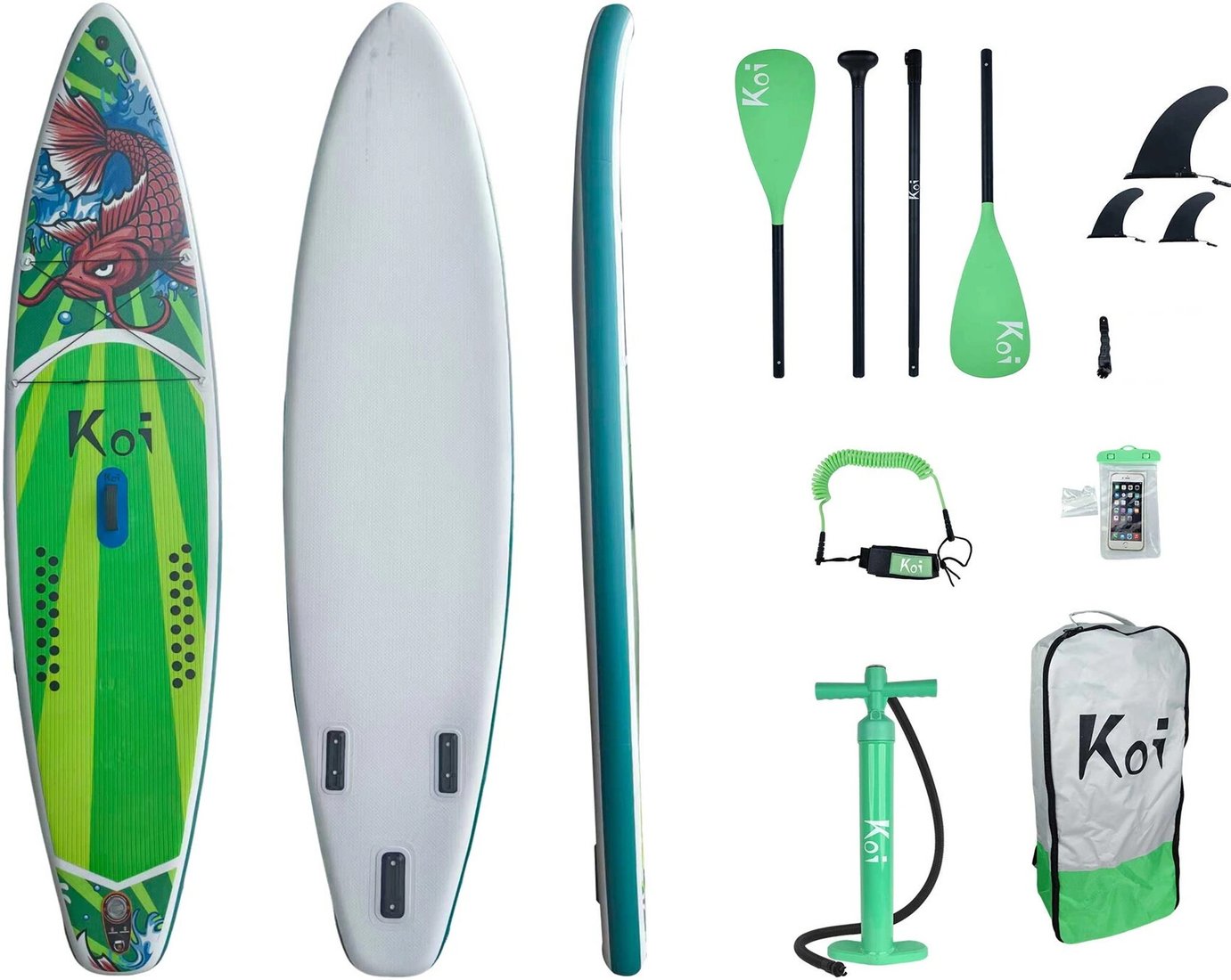 Сапборд Funwater KOI Green 11'6