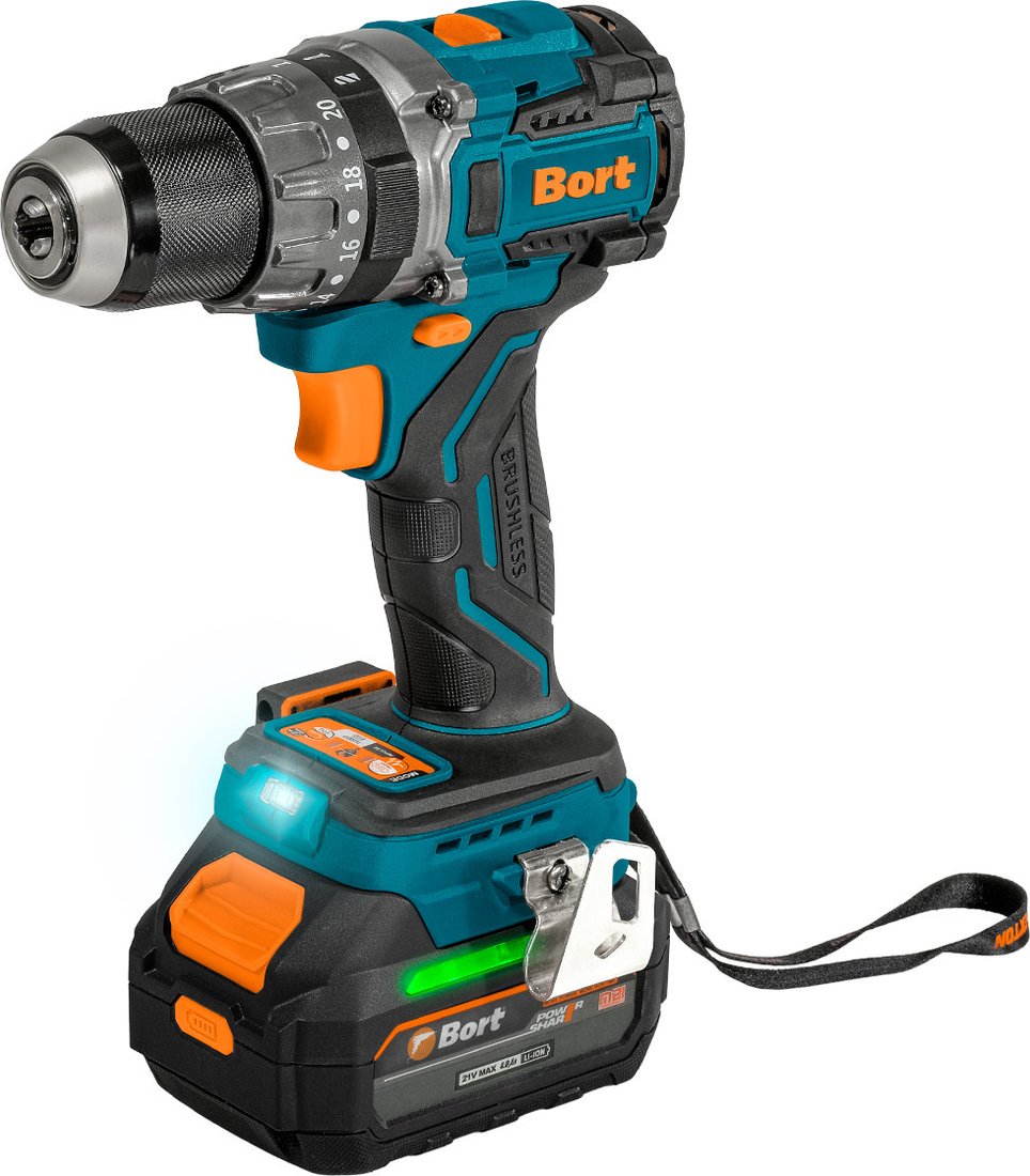 

Ударная дрель-шуруповерт Bort BAB-21U 93414837 (с 2-мя АКБ, кейс)