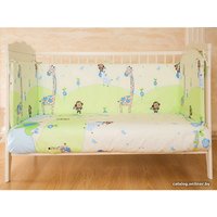 Бампер в кроватку Pituso Зоопарк. Классика КТ-115/к/Б (бежевый/салатовый) в Могилеве