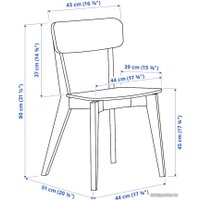 Обеденная группа Ikea Лисабо/Лисабо 093.855.31 (ясеневый шпон/ясень)