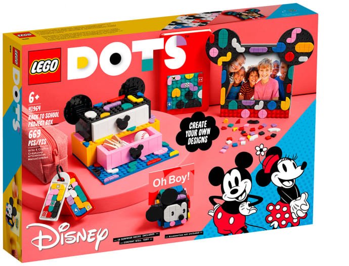 Конструктор LEGO Dots 41964_1 Коробка Снова в школу с Микки и Минни Маусами