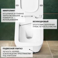 Унитаз подвесной Saniteco KW-9004W