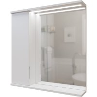  Mixline Шкаф с зеркалом для ванной Лайн 70 553015 (левый, с подсветкой) в Гомеле