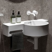 Умывальник Belux Аврора 550 R (18, белый матовый/Solid Surface) в Лиде