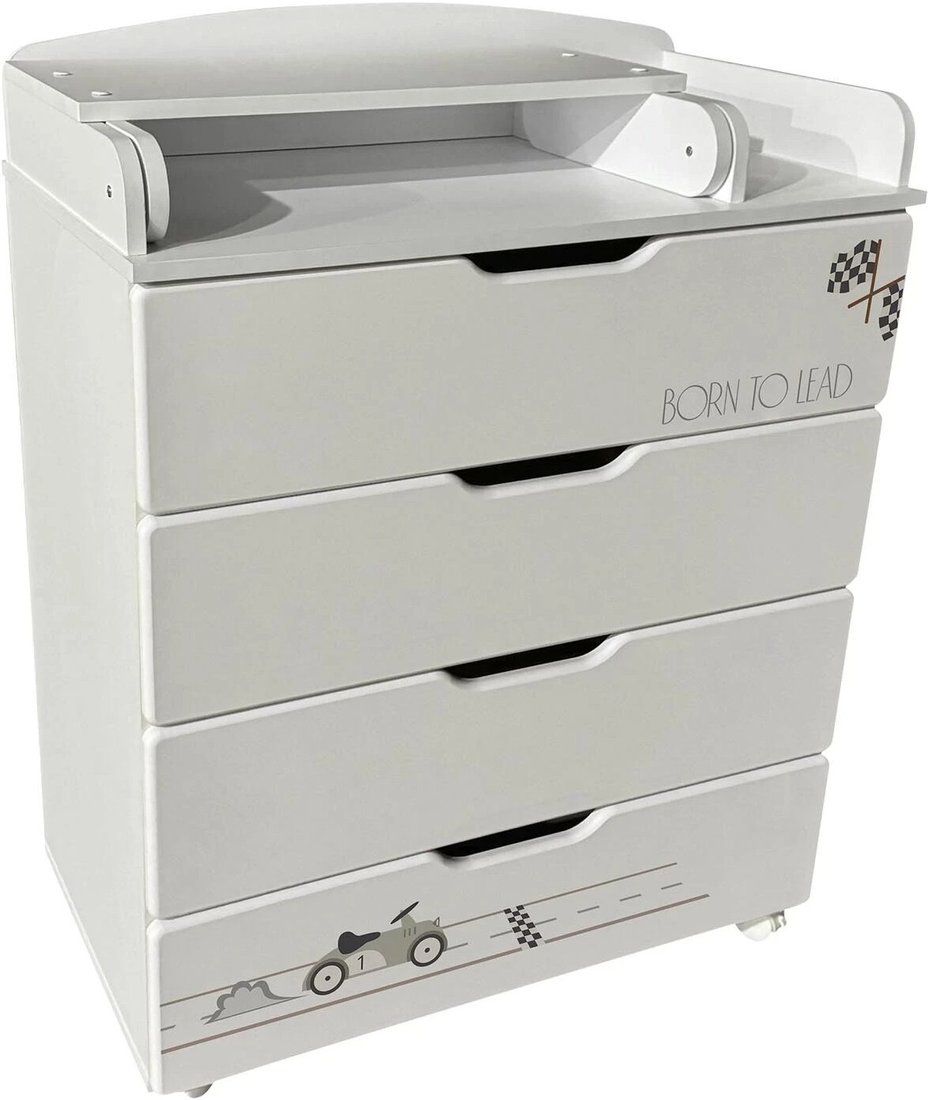 

Детский комод Indigo Baby Line 800/4 ЛДСП/МДФ (машинки)