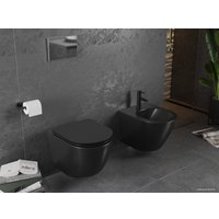 Унитаз подвесной Mexen Lena 3322XX85 (черный матовый) (без сиденья)