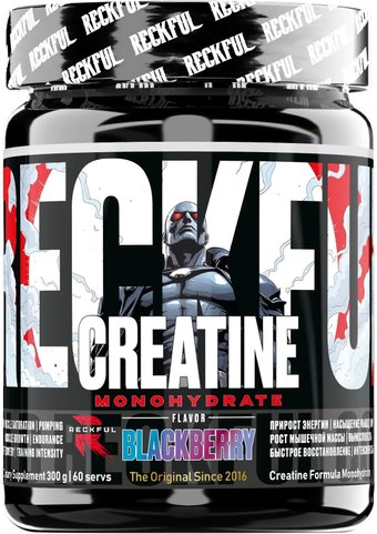 Моногидрат креатина Reckful Creatine Monohydrate (ежевика, 300г)