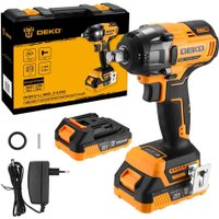 Гайковерт Deko DKISFU-Li 081-1069 (с 2-мя АКБ, кейс)