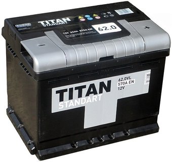 Автомобильный аккумулятор Titan Standart R+ (62 А·ч)
