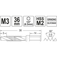 Сверло-метчик Yato YT-44840
