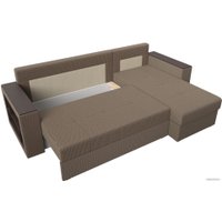 Угловой диван Лига диванов Дубай лайт правый 114188 (рогожка корфу 03)