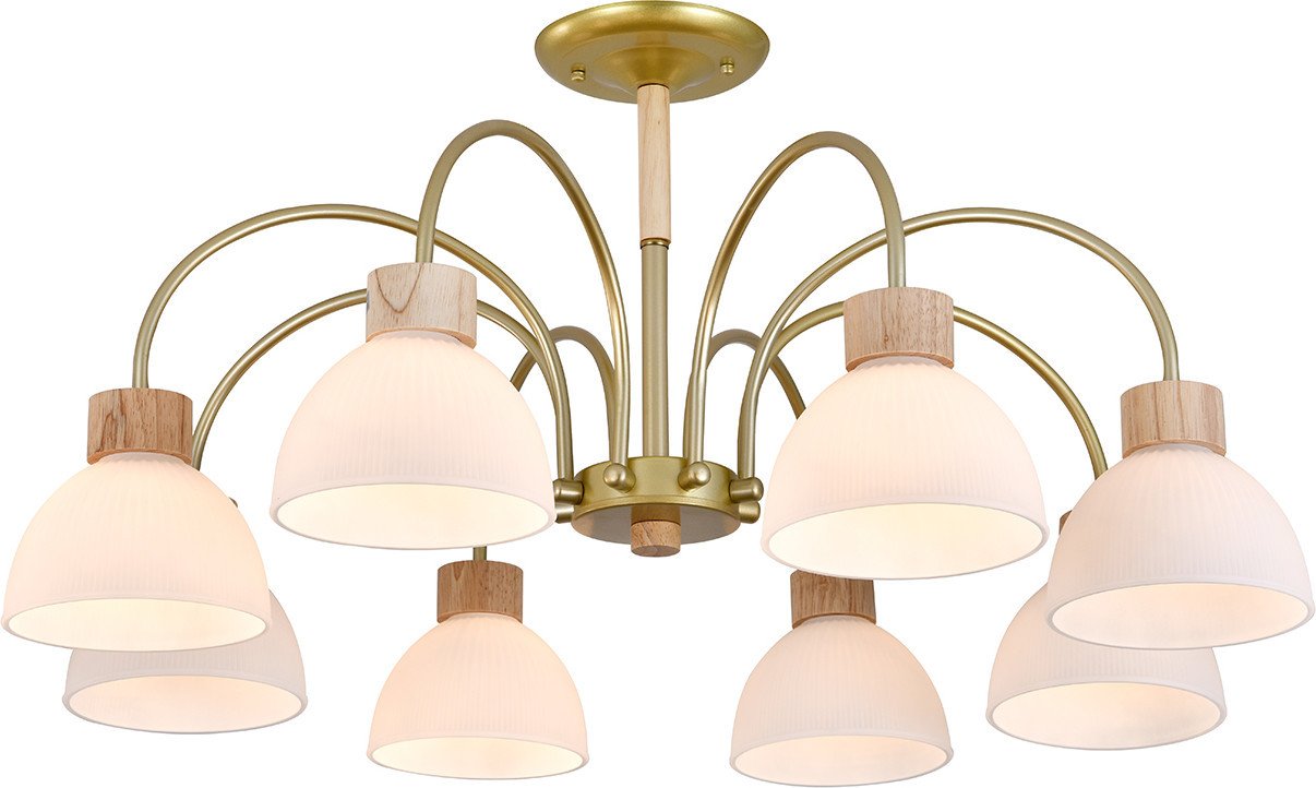 Люстра средней высоты Escada 150005/8R ES0000062 (Gold/Wood)