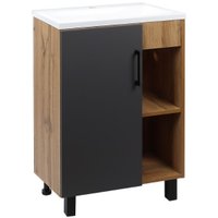  Doratiz Тумба под умывальник Лофт 50 9912.017 (графит/ватан)