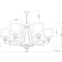 Подвесная люстра Vele Luce VL1053L08