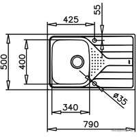 Кухонная мойка TEKA Universe 45 T-XP 1B 1D POLISHED