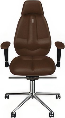 Офисное кресло Kulik System Classic Maxi (азур, шоколад с подголовником)