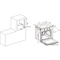 Электрический духовой шкаф Hyundai HEO 6642 IX