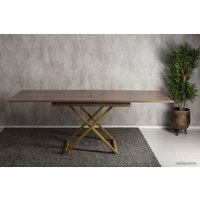 Стол-трансформер Levmar Cross D69/S90 (дуб шамони темный/золото)