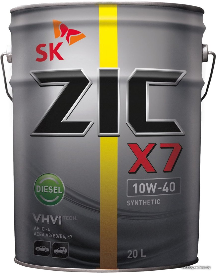 Моторное масло ZIC X7 Diesel 10W-40 20л