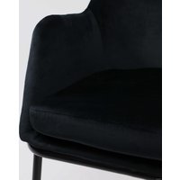 Стул с подлокотниками Алвест AV 318 (черный бархат H-75/черный)