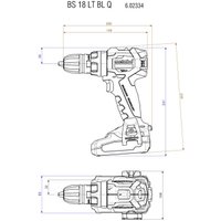 Дрель-шуруповерт Metabo BS 18 LT BL Q 602334800 (с 2-мя АКБ, кейс)