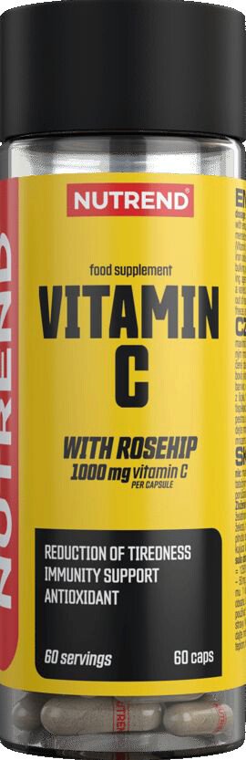 Витамин Nutrend Vitamin C with rosehip 1000 мг (60 капсул)