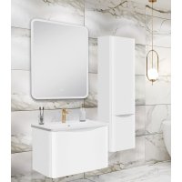  Runo Тумба с умывальником Тоскана 60 + Никсон 60 (подвесная, белый)