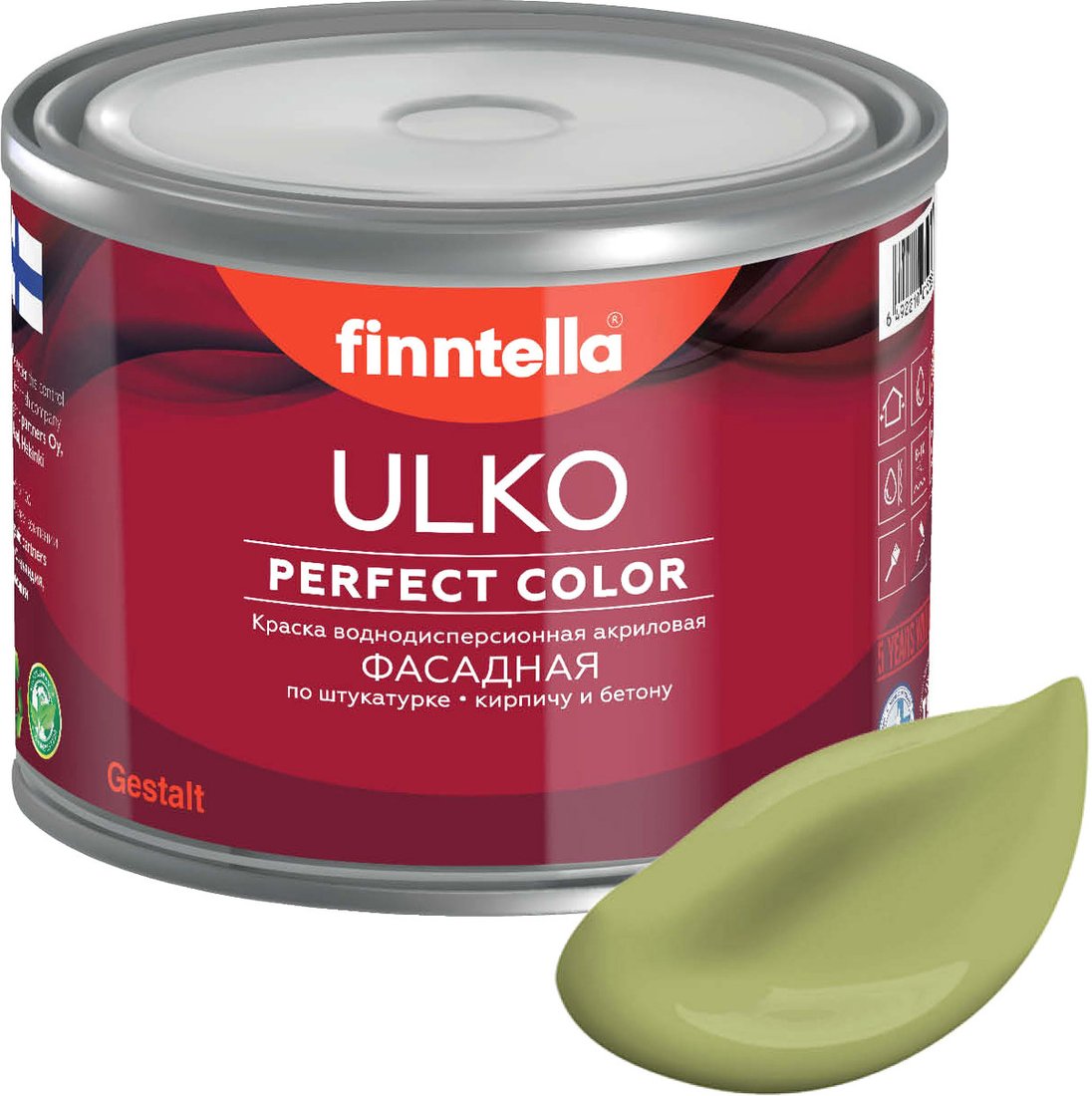 

Краска Finntella Ulko Metsa F-05-1-3-FL032 2.7 л (зеленый)