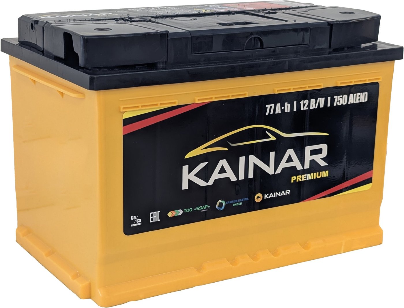 

Автомобильный аккумулятор Kainar Premium R+ (77 А·ч)