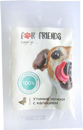 

Лакомство для собак For Friends Утиные ножки с кальцием 50 г