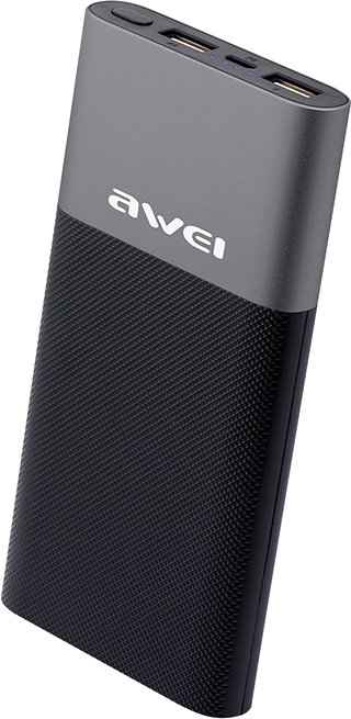 

Внешний аккумулятор Awei P53K 10000mAh (черный/серый)
