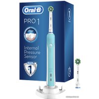 Электрическая зубная щетка Oral-B Pro 1 570 Cross Action D16.524.1U (голубой)