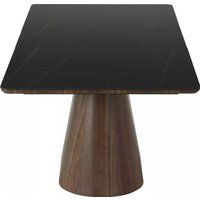 Кухонный стол Signal Monaco 160-200/90 (черный/орех)