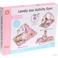 Развивающий коврик Sima-Land Любимый зоопарк 668-41 10135738 (розовый)