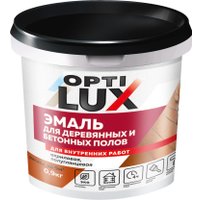 Эмаль Оптилюкс Для пола акриловая 0.9 кг (капучино)
