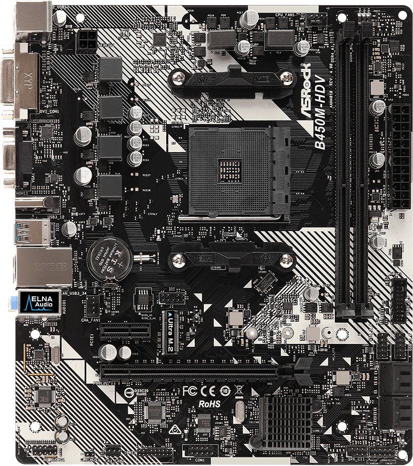 

Материнская плата ASRock B450M-HDV R4.0