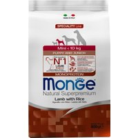 Сухой корм для собак Monge Dog Speciality Line Monoprotein Mini ягненок с рисом (800 г) в Солигорске