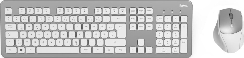

Офисный набор Hama KMW-700 Set (серый/белый)