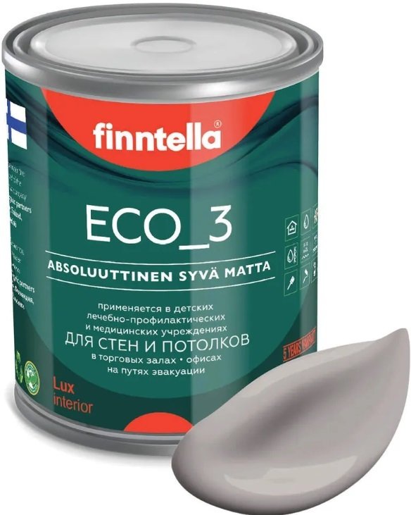 

Краска Finntella Eco 3 Wash and Clean Metta F-08-1-1-LG187 0.9 л (серо-лиловый)