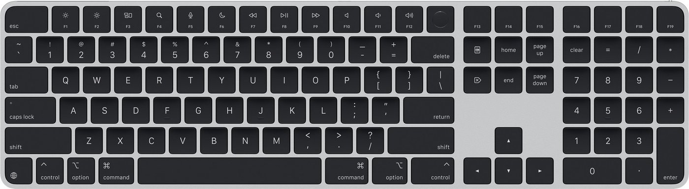 

Клавиатура Apple Magic Keyboard USB-C MXK83ZA/A (с Touch ID и цифровой панелью, с черными клавишами, раскладка US English)