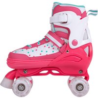 Роликовые коньки Tech Team Квады Latina District (р-р 30-33, белый/розовый)