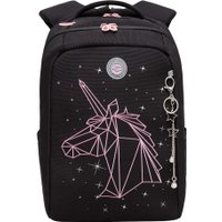 Школьный рюкзак Grizzly RG-466-1 (черный)