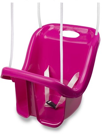 Подвесные качели Пластик Малютка (малиновый)