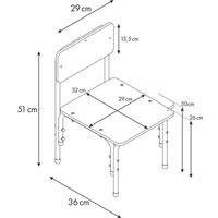 Детский стол Фея Мой малыш 0002743.32 (белый/морская волна)