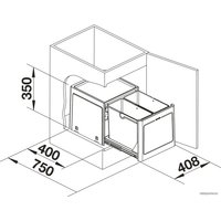 Система сортировки мусора Blanco Botton Pro 45 Automatic