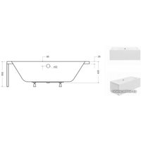 Ванна Besco Vitae 150х75