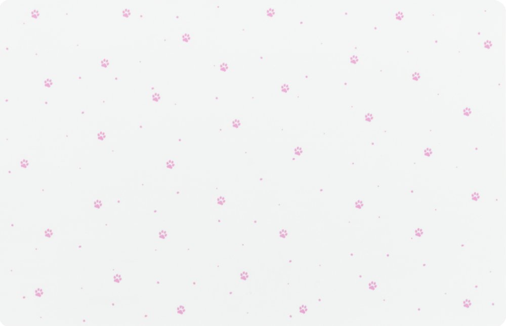 

Коврик под миску Trixie Лапки 24546 (белый)