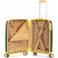 Чемодан-спиннер L'Case Lyon 55 см (сочная зелень/жёлтый)