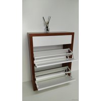 Тумба для обуви Анрат Элана 2.70ш белый+яблоня локарно