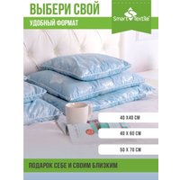 Спальная подушка Smart Textile Золотая пропорция 40x60 E796 (лузга гречихи, голубой)